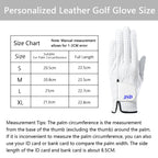 Personalized Golf Gloves Custom Leather Golf Gloves with Name Left Hand Glove for the Right Handed Golfer for Golf Tours and Daily Use Gifts for Golfer Dad Husband Boyfriend Golf Coach Unisex