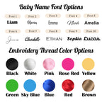 Personalised Embroidered Baby Swaddle Blanket | Meaningful Keepsake Gift for Baby Showers & Easter