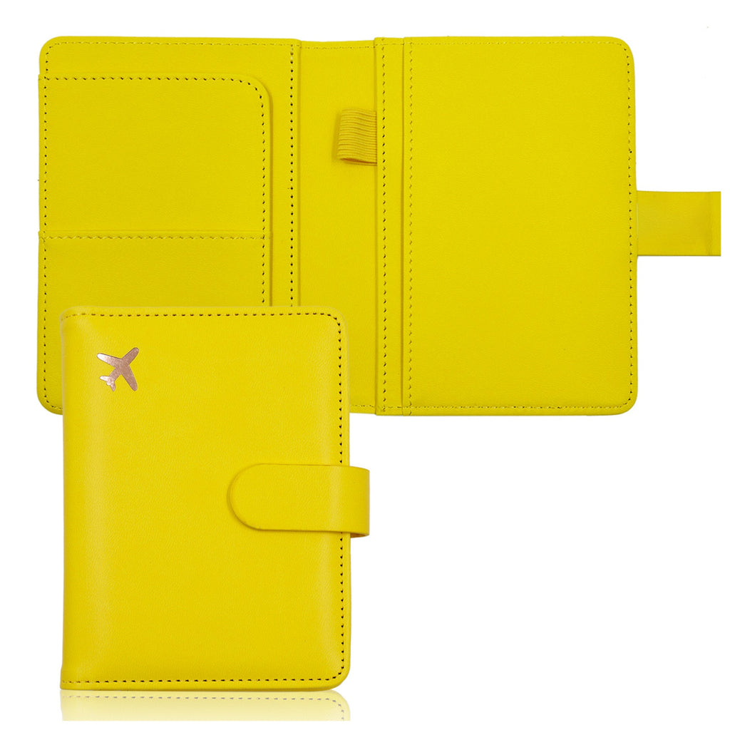 Personalised Durable Leather Passport Cover, Custom Luggage Tag Set with Name