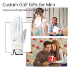Personalized Custom Leather Golf Gloves | Unique Keepsake Gift for Golfers Dads & Coaches