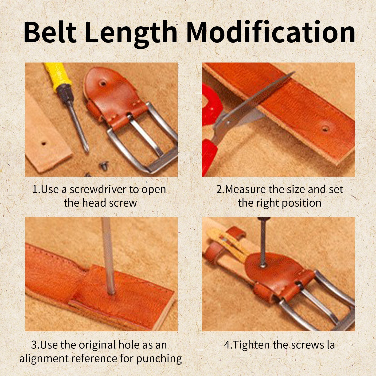 Personalized Genuine Leather Belt