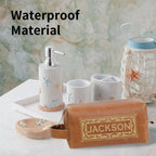 Personalized UV Printed Toiletry Bag Customizable PU Leather Bag Dopp Kit Waterproof Wash Bag Suitable