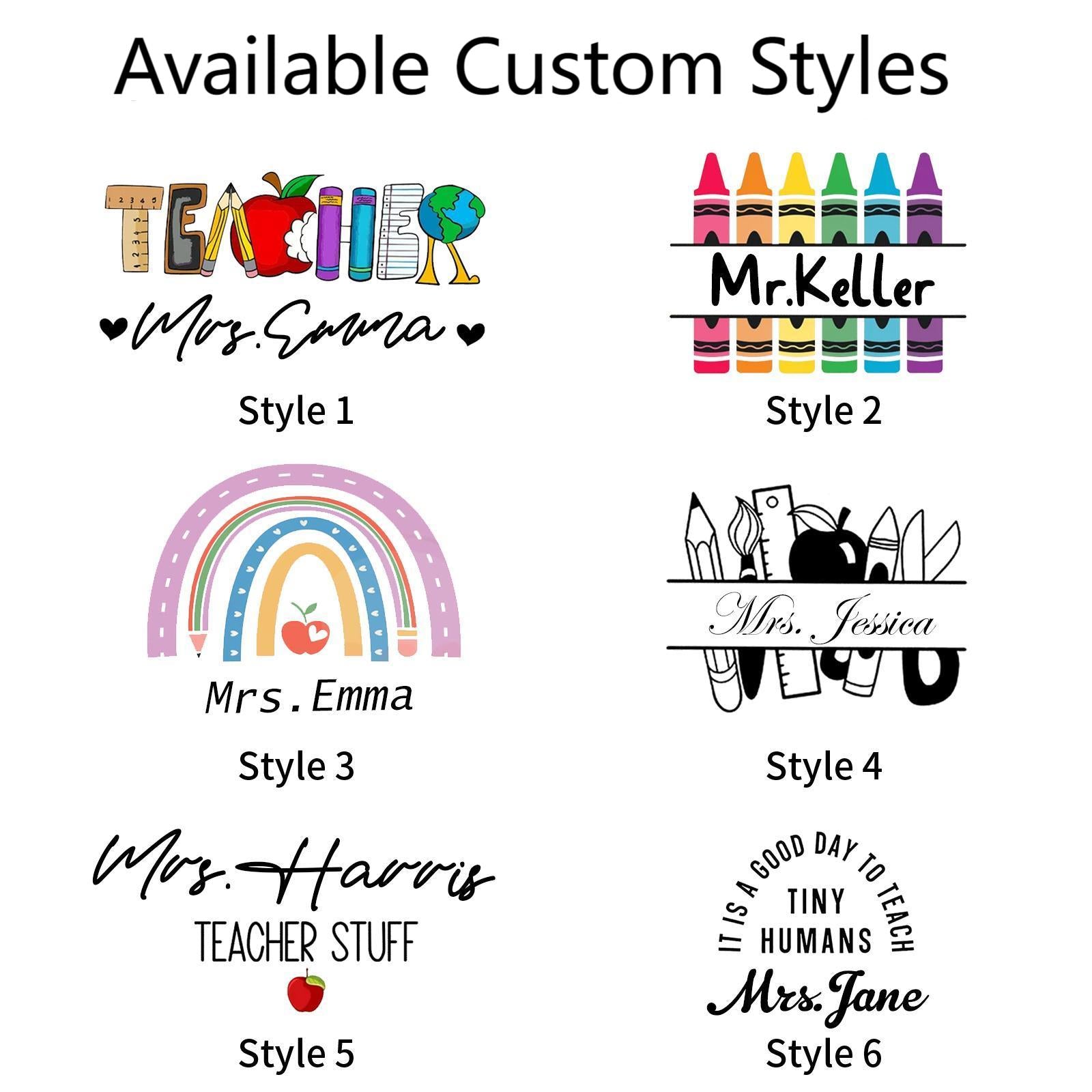 Personalized Teacher Tote Bag