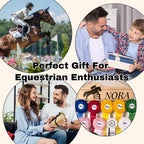 Personalized Equestrian Medal Hanger Display with Name Wooden Medal Holder for Wall Mount Ribbon Display Medals Badge Holder for Horse Show Gymnastics Soccer Running Race Medals Awards Rack