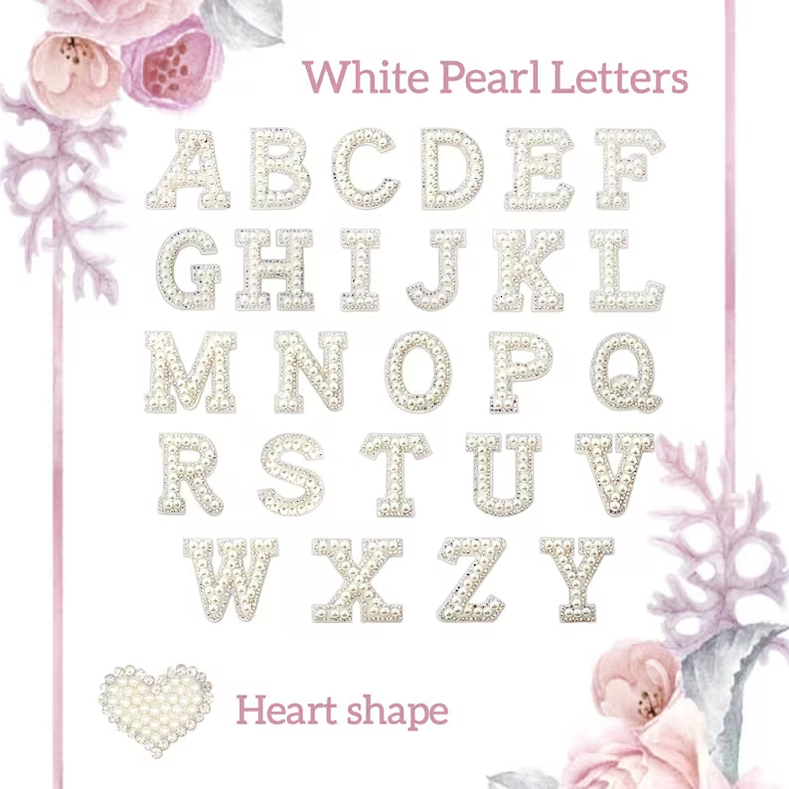 Pearl Letter Slipper Makeup Bag