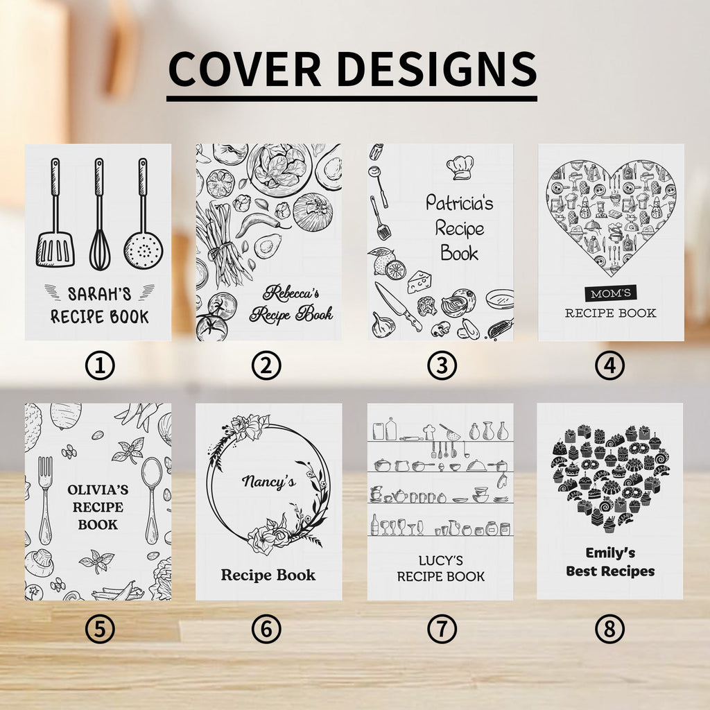 Personalized Blank Recipe Book Binder