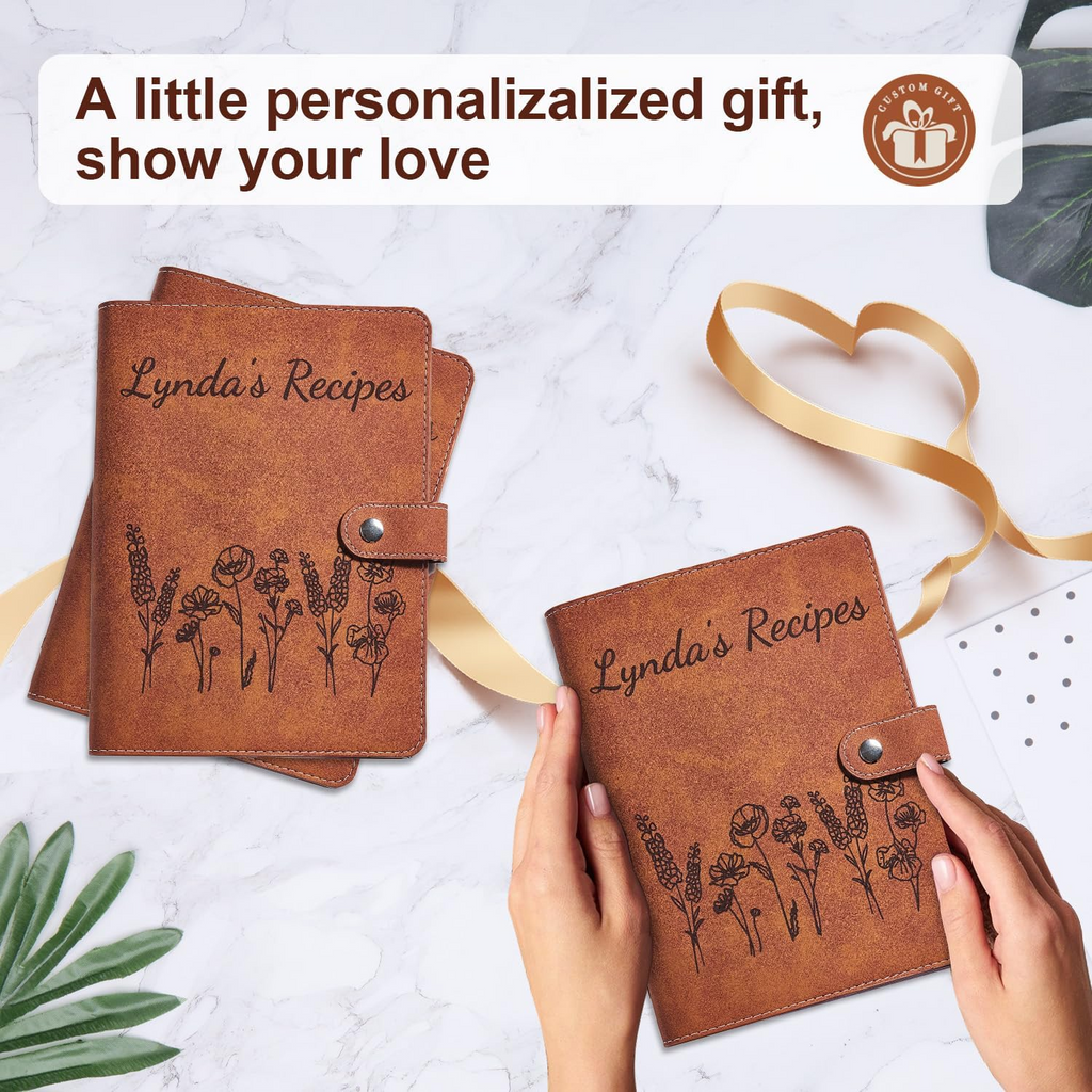 Personalized Recipe Book Handmade