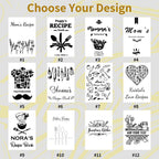 Personalized Leather Recipe Book
