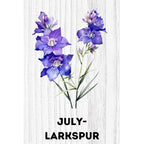 Personalized Birth Flower Beach Jute Tote Bag Trip Bag with Name