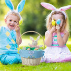 Personalized Easter handmade woven basket