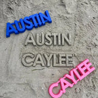 11 Personalized Name Sand Toys Custom Name 3D Printed Beach Tool Summer Outdoor Beach Toys Birthday Gifts for Kids Toddler Adult Family Grandson Granddaughter