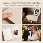 Linen Hardcover Wedding Vow Books Set