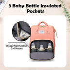 Personalized 3 in 1 Diaper Bag Backpack with Changing Station