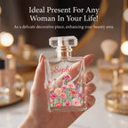 Personalized Floral Glass Perfume Bottle