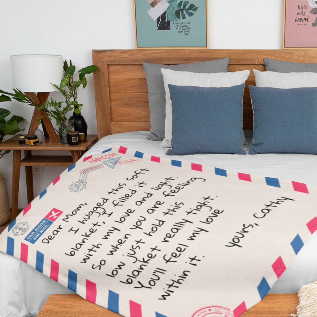 Personalized Flannel Blanket Mother's Day Gift Father's Day Gift Valentine's Day Gift