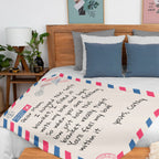 Personalized Flannel Blanket Mother's Day Gift Father's Day Gift Valentine's Day Gift