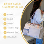 Custom Large Capacity Travel Bag Personalized Duffle Bag with Print Name Foldable Dry/Wet Travel Bag with Shoe Compartment for Women/Men for Sports Dance Gym Travel Weekender Overnight Bridesmaid