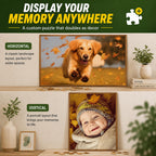 Custom Puzzles Personalized Jigsaw Puzzle 35/70/120/200/300/500/520/1000 Pieces from Photo Make Your Own Puzzle Custom Jigsaw Puzzle for Adults Family Wedding Graduation Gift