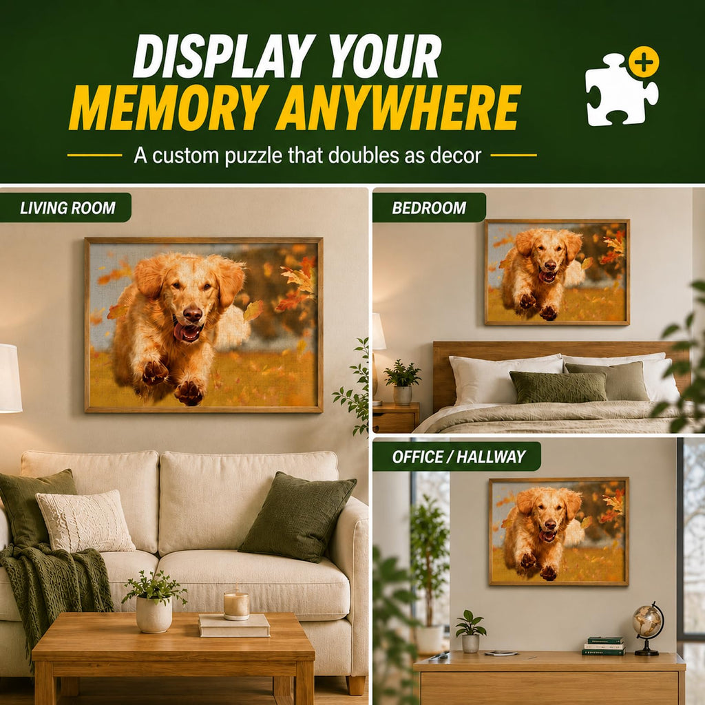 Custom Puzzles Personalized Jigsaw Puzzle 35/70/120/200/300/500/520/1000 Pieces from Photo Make Your Own Puzzle Custom Jigsaw Puzzle for Adults Family Wedding Graduation Gift