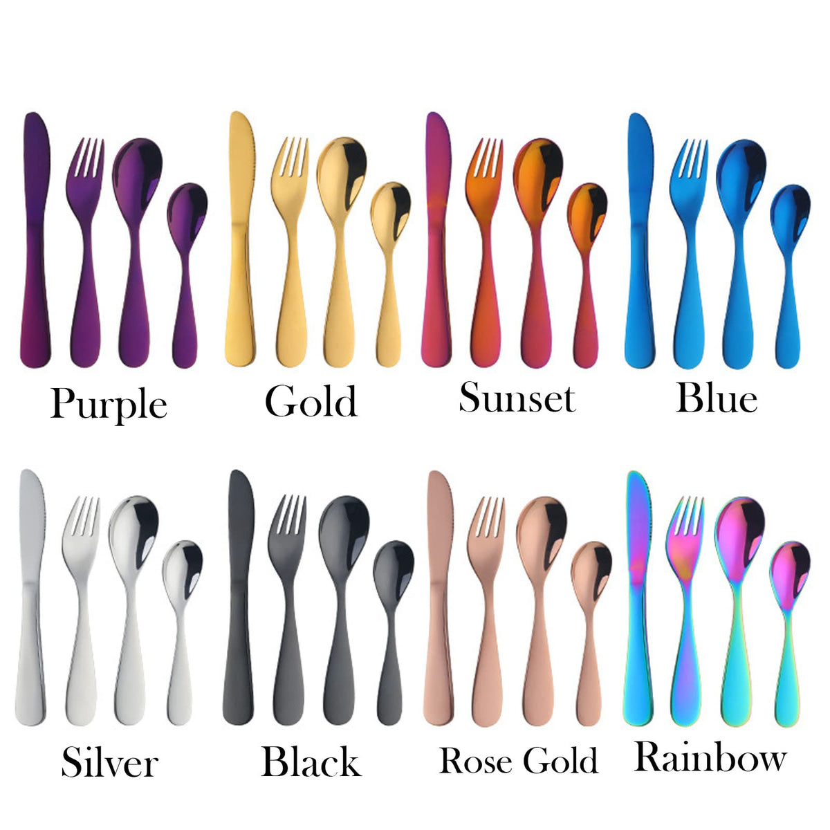 Personalized Dinosaur Unicorn Cutlery Set of 3/4 Laser Engraved