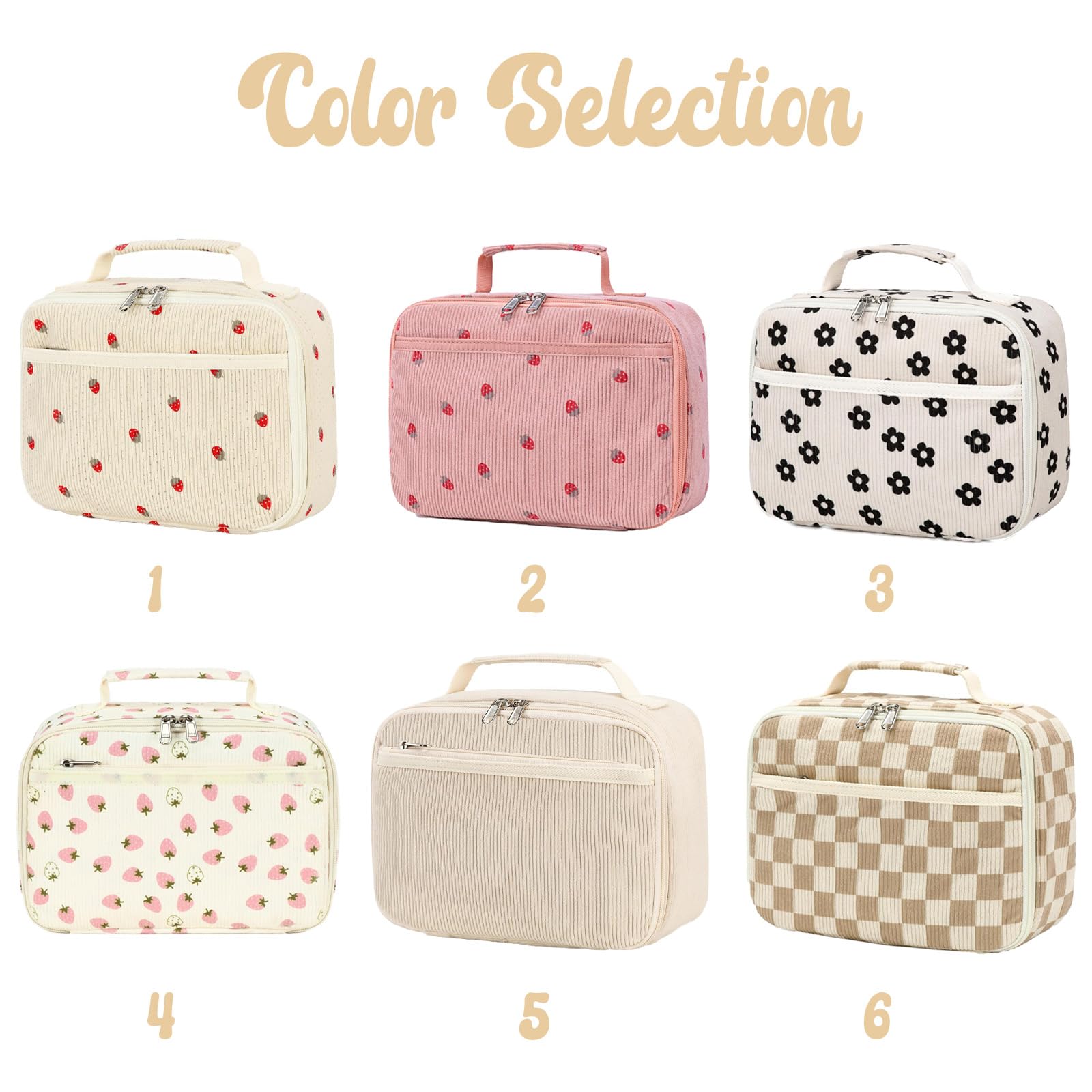 Personalized Kids Insulated Lunch Bag with Name & Logo Customization Portable Preppy Children Lunch Box Bag for Girls 3-Lays Insulated Large Lunch Tote Toxes for School Travel Picnic Birthday Gifts