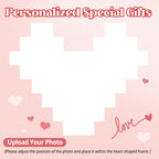 Custom Valentines Day Gifts Building Blocks Personalised I Love You Building Bricks with Photo DIY Blocks Puzzles Couple Gifts for Lovers Girlfriend Boyfriend