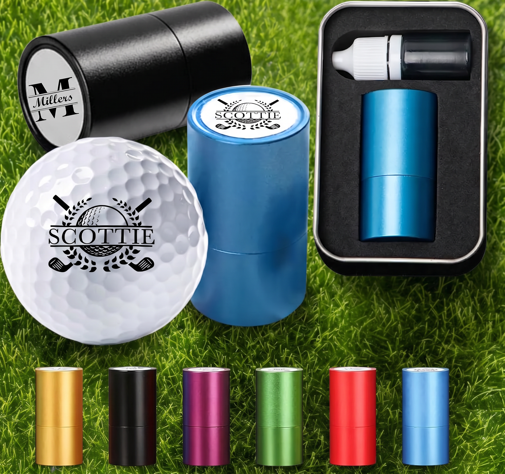 Personalized Golf Ball Marker Stamp