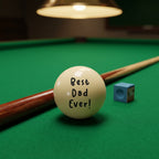 Personalized Billiards Cue Ball with Pouch