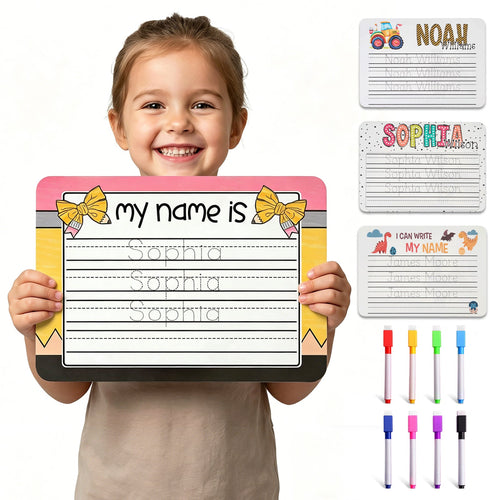 Cusotm Name Tracing Whiteboard with Dry-Erase Pen