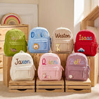 Custom Embroidered Corduroy Toddler School Backpack